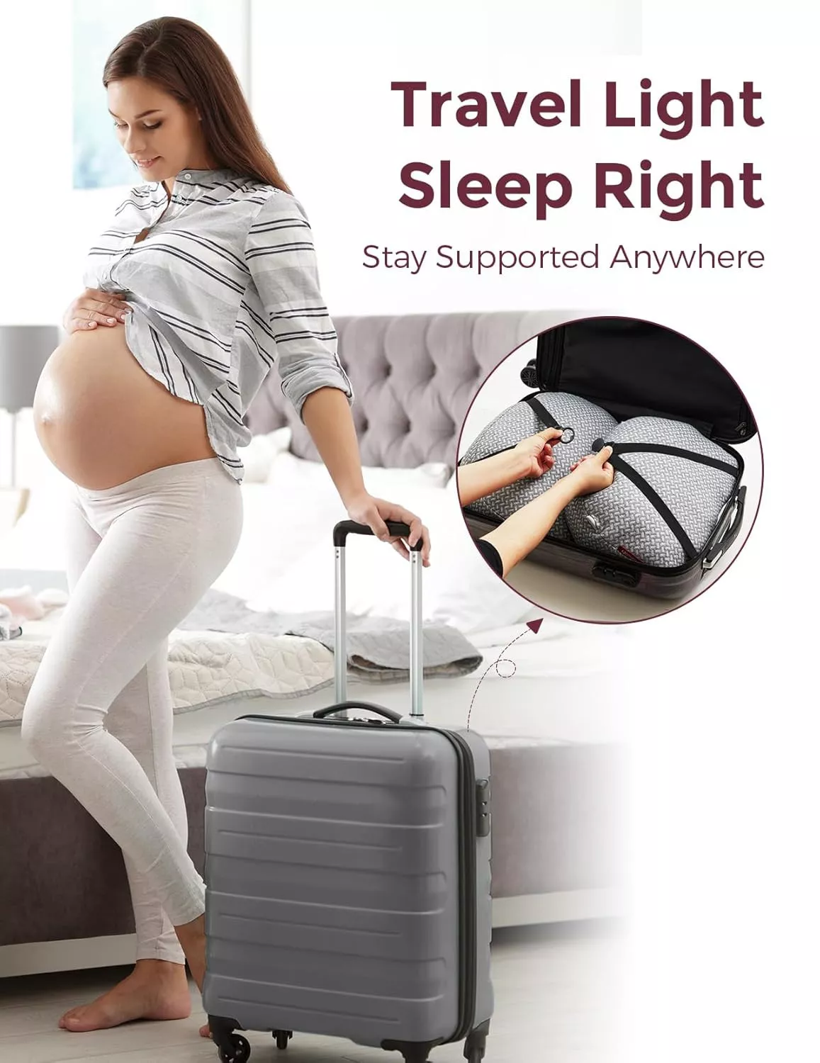 Momcozy Portable Pregnancy Pillow