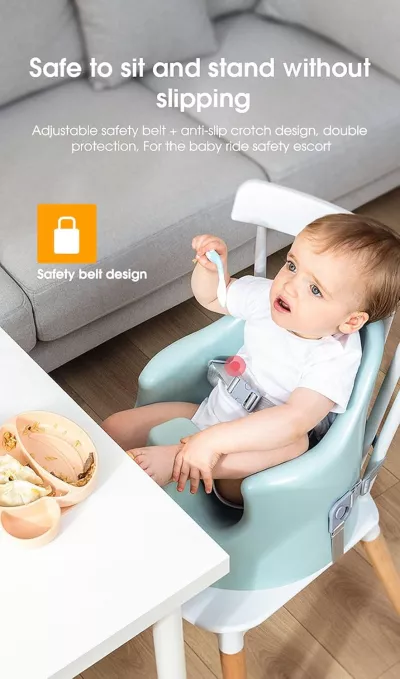 Aibedo 4-in-1 Baby High Chair – Adjustable Baby Dining & Feeding Seat for 6 Months plus, Portable Toddler Highchair for Home & Restaurant Use