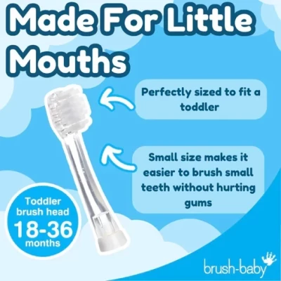 BabySonic Replacement Brush Heads 18–36 Months (4pack)