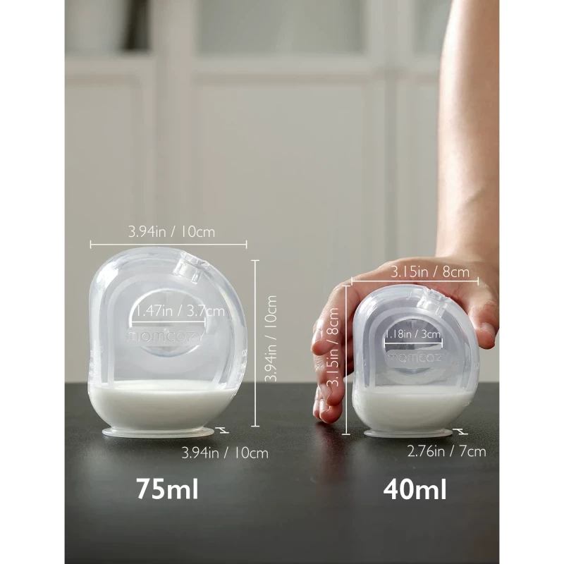 Momcozy Milk Collector for Breastmilk, Silicone Breast Milk Shells