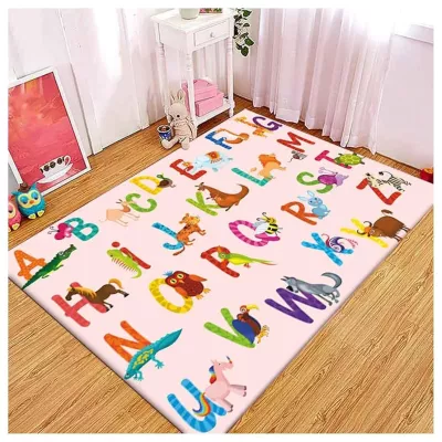Modern Kids Non-Slip Floor Playmat with Kid-friendly Prints | Different Sizes and Prints