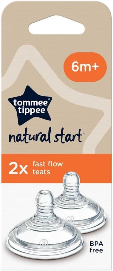 Tommee Tippee Natural Start Baby Bottle Teat, Anticolic Bottle Replacement