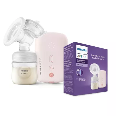 Philips Avent Electric Breast Pump – Natural Motion Technology, 3X Faster Expression, Quiet Motor, One Size Fits All, Memory Function
