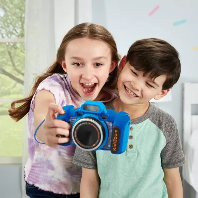 VTech KidiZoom Duo Camera FX, Dual Lens Kids Digital Camera with Photo & Video Effects, Voice Recorder, and Learning Games for Ages 3+