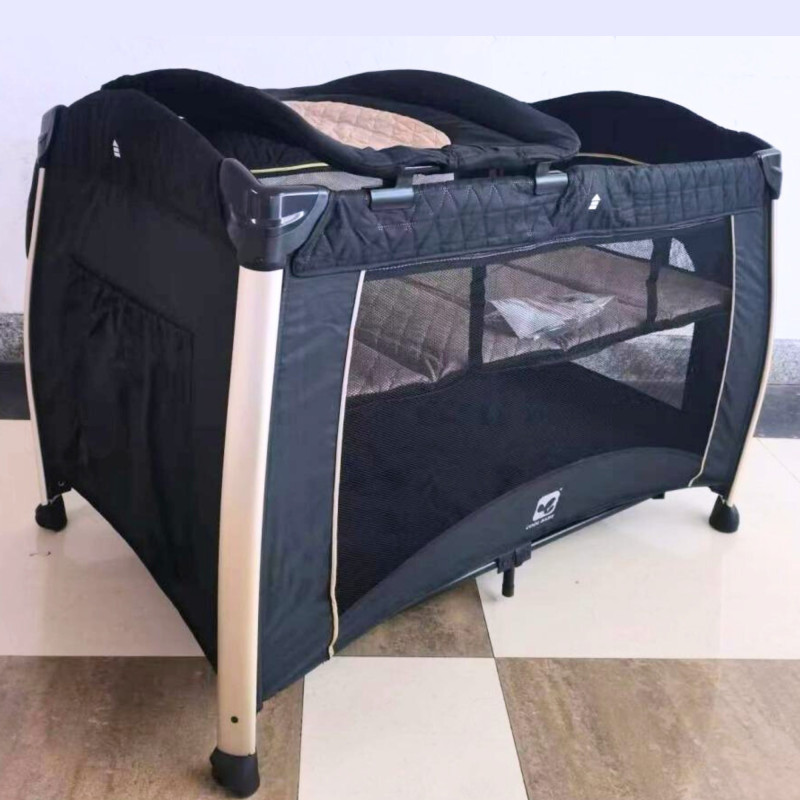 Cool Baby 3-in-1 Foldable Baby Playpen with Changing Table & Organizer – Cot for Newborns to Toddlers
