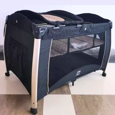Cool Baby 3-in-1 Foldable Baby Playpen with Changing Table & Organizer – Cot for Newborns to Toddlers
