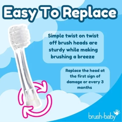BabySonic Replacement Brush Heads 18–36 Months (4pack)