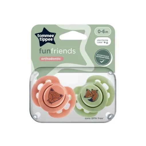 Tommee Tippee Fun Friends Soother, Pack Of 2