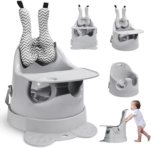 Aibedo 4-in-1 Baby High Chair – Adjustable Baby Dining & Feeding Seat for 6 Months plus, Portable Toddler Highchair for Home & Restaurant Use