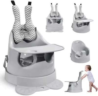 Aibedo 4-in-1 Baby High Chair – Adjustable Baby Dining & Feeding Seat for 6 Months plus, Portable Toddler Highchair for Home & Restaurant Use