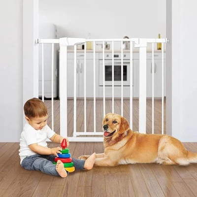 Safety Gate for Babies & Pets | No-Drill Extendable Safety Gate for Doorways & Stairs
