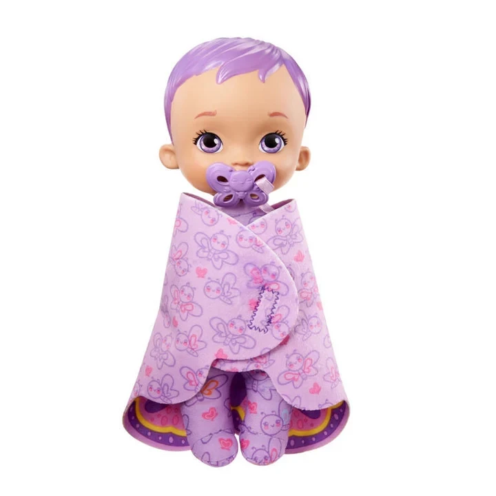 My Garden Baby My First Baby Butterfly Doll – Soft Plush Baby Doll with Wings, Jasmine Scent, Pacifier & Crib Packaging, 23cm (9”)
