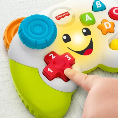Fisher-Price Laugh & Learn Game & Learn Controller, Baby & Toddler Toy with Music, Lights & Learning Fun for Pretend Play, Ages 6+ Months
