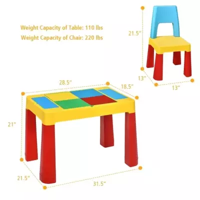 Table Set With 2 Chairs