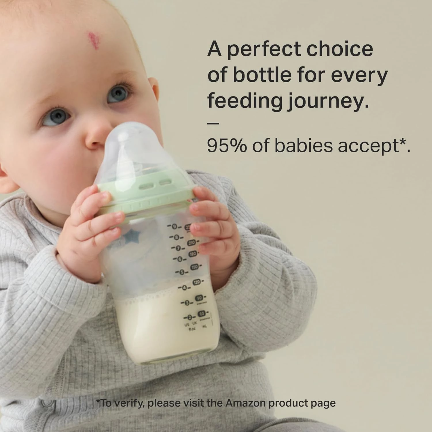 Tommee Tippee Natural Start Glass Newborn Starter Set, 150ml and 250ml Anti-Colic Baby Bottles, 0 to 6 Months