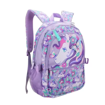 Smiggle Magical Unicorn Backpack – Glitter School Bag with Multiple Compartments, Lightweight & Durable Back-to-School Backpack for Kids