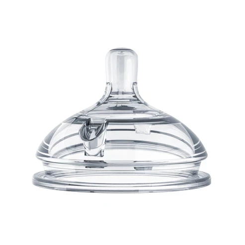 Comotomo Natural Teat Silicone Nipples - Transparent 2 Pcs