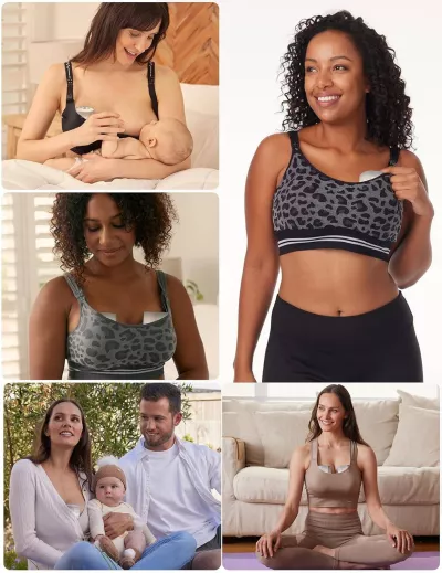 Momcozy S12 Pro Hands-Free Breast Pump, Wearable Electric Pump with DoubleFit Flange, 3 Modes & 9 Suction Levels, Portable & Comfortable, 24mm