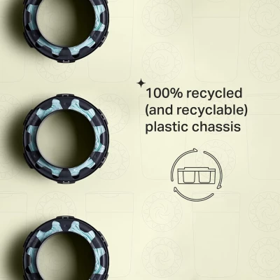 Tommee Tippee Twist and Click Advanced Nappy Bin Refill Cassettes, Multilayer, Antibacterial Film