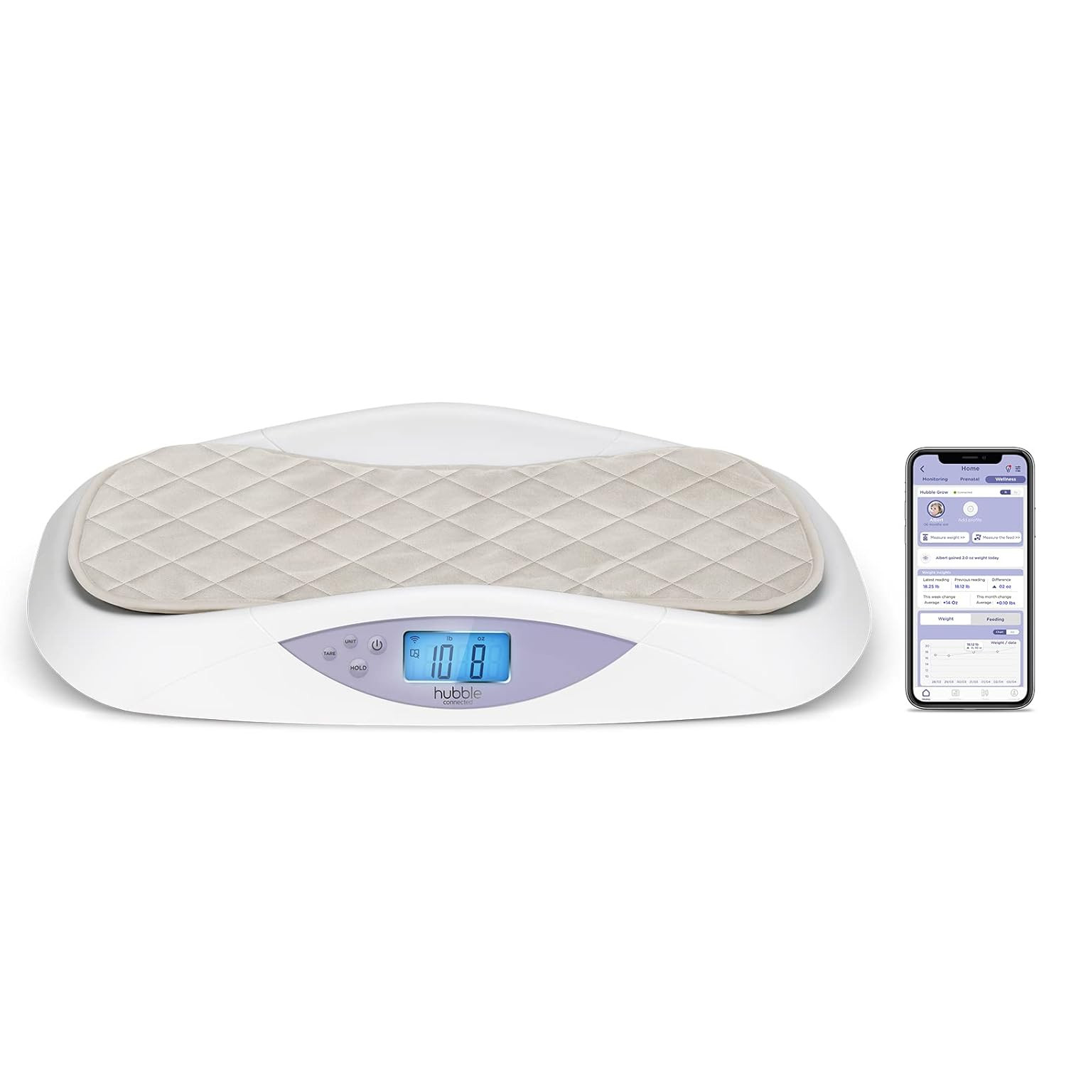 Hubble Connected Grow Smart Digital Baby Weighing Scale