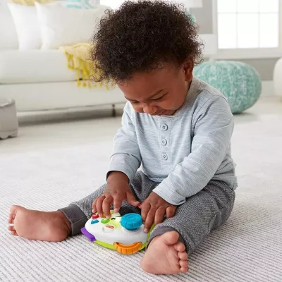 Fisher-Price Laugh & Learn Game & Learn Controller, Baby & Toddler Toy with Music, Lights & Learning Fun for Pretend Play, Ages 6+ Months