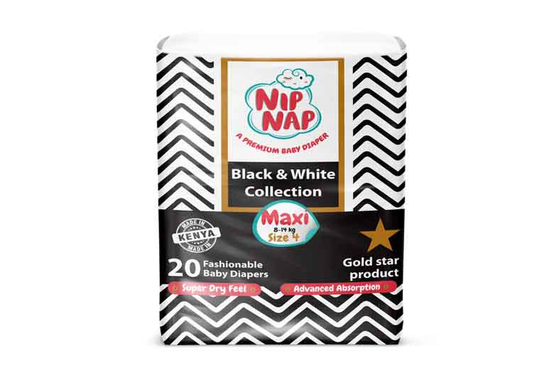 NipNap Black & White Maxi/size 4 (20pcs)