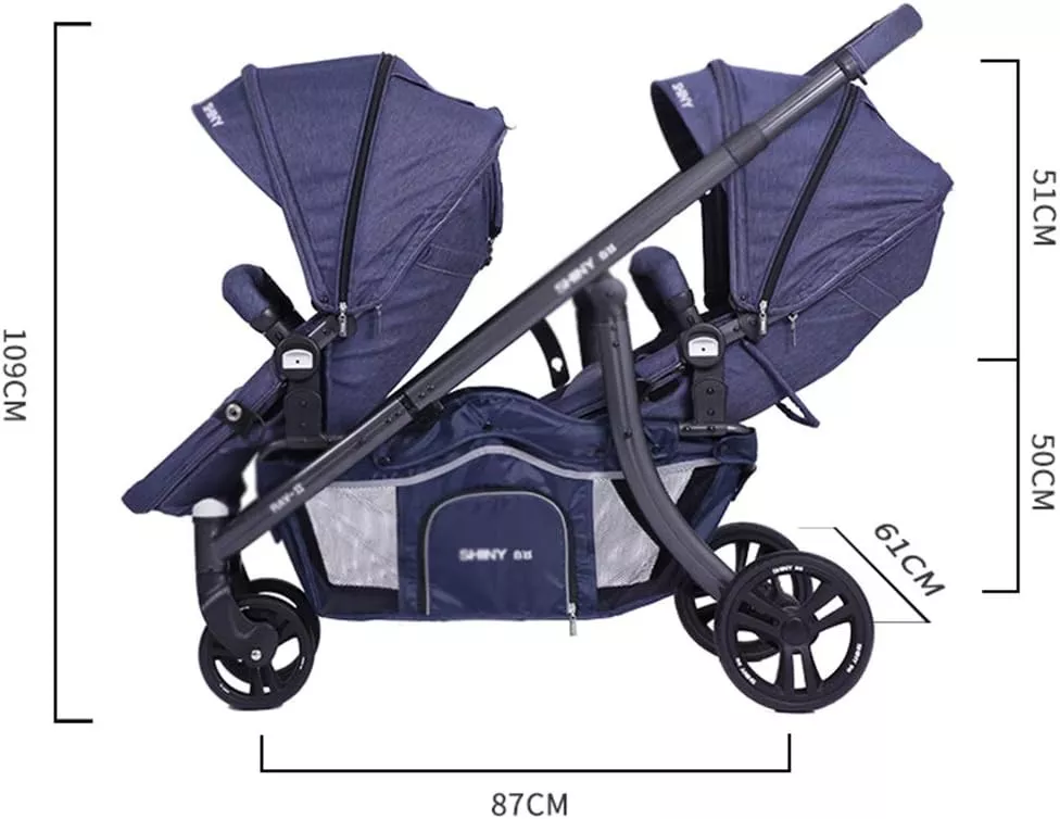 Shinny Twin Stroller