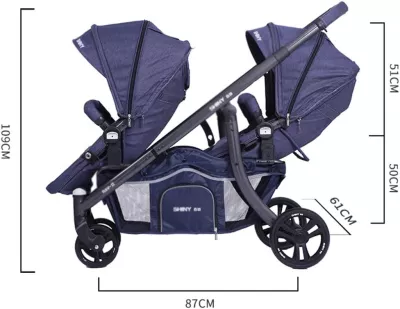 Shinny Twin Stroller
