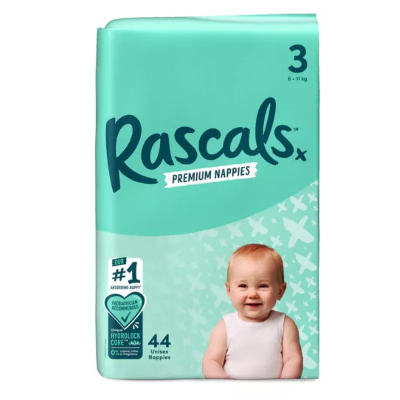 Rascal Premium Baby Diapers, Suitable for Newborns, Infants, and Active Toddlers | Soft, Safe, and Leak-Proof