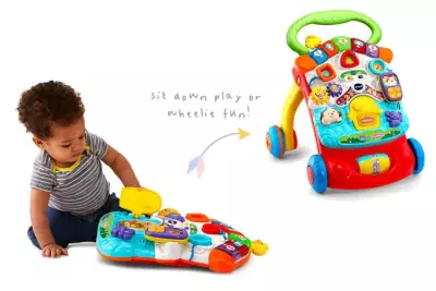 VTech First Steps Baby Walker- Interactive Educational Walking Walker