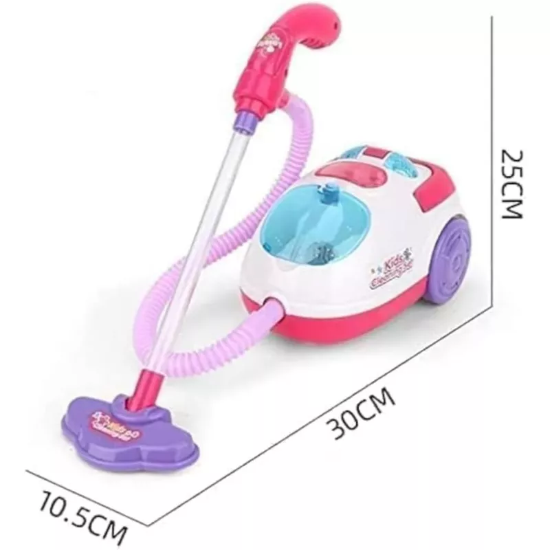Toddler Vacuum Cleaner Toy Set, Kids Housekeeping Cleaning Toys for Boys & Girls with Pretend Play Cordless Vacuum, Broom, Brush & Dustpan