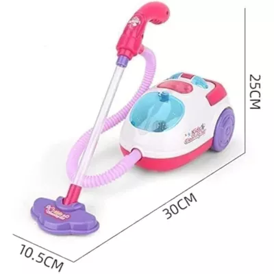 Toddler Vacuum Cleaner Toy Set, Kids Housekeeping Cleaning Toys for Boys & Girls with Pretend Play Cordless Vacuum, Broom, Brush & Dustpan