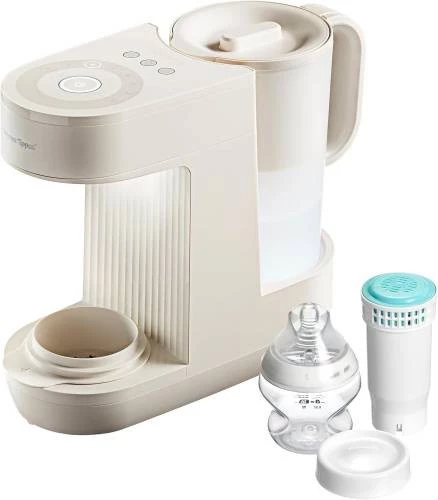 Tommee Tippee Perfect Prep Machine, Baby Bottle Formula Feed Maker with Antibacterial Water Filter, App Support, Day & Night Feed-Friendly Features, Slate