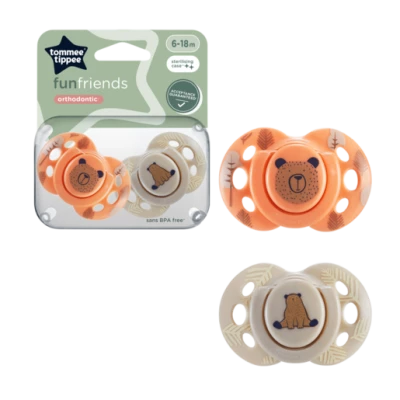 Tommee Tippee Fun Friends Soother, Pack Of 2