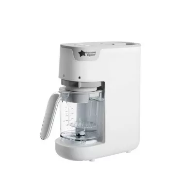 Tommee Tippee Quick Cook Baby Food Steamer Blender, all stages of weaning, 200g max capacity,  White