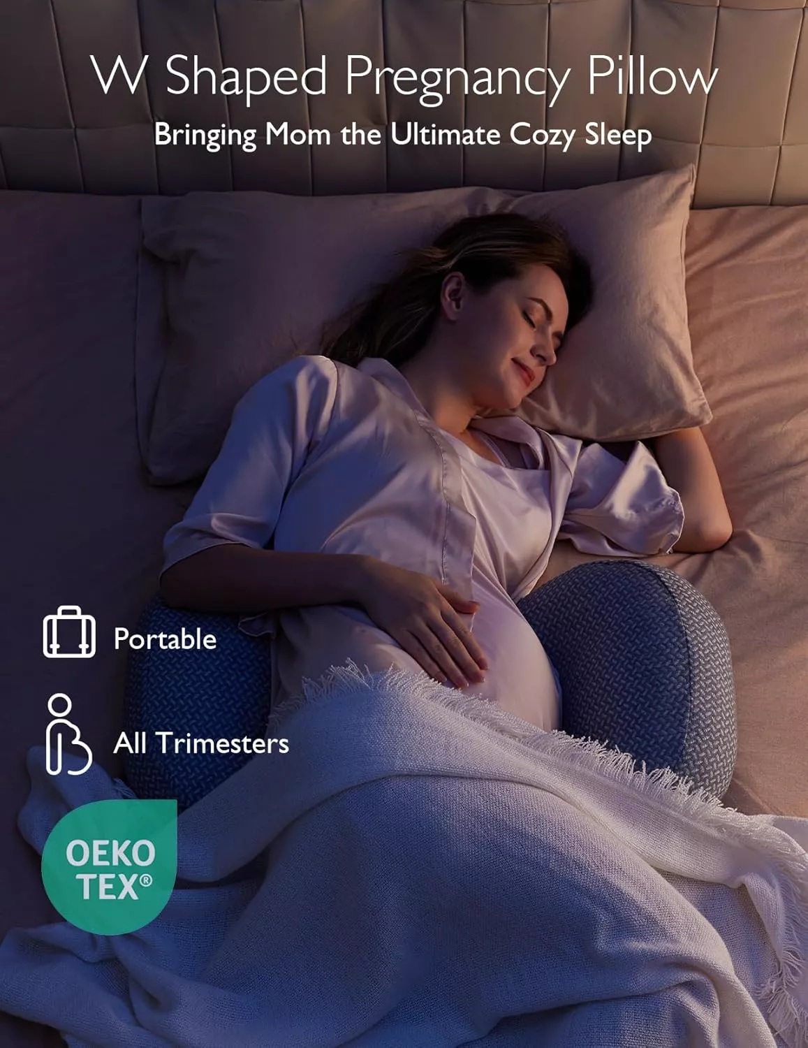 Momcozy Portable Pregnancy Pillow