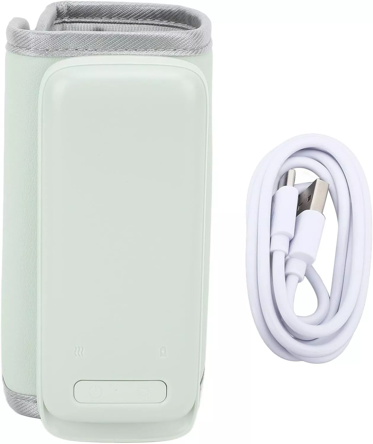 Rechargeable Baby Bottle Warmer Portable, 6 Temperature Setting Warmer with LED Display, Temperature Adjustable, Portable Bottle Warmer for Travel
