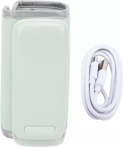 Rechargeable Baby Bottle Warmer Portable, 6 Temperature Setting Warmer with LED Display, Temperature Adjustable, Portable Bottle Warmer for Travel