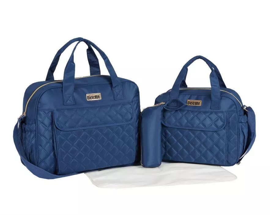 Deellt Baby Diaper Tote Bag Set, Large Capacity Multifunctional Backpack, Waterproof, Bottle Holder