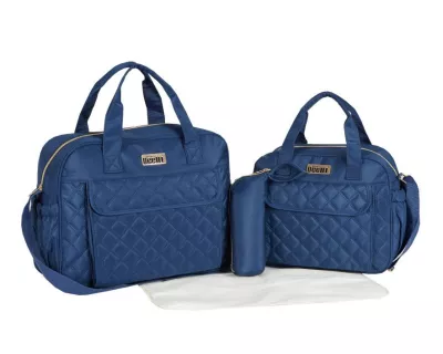 Deellt Baby Diaper Tote Bag Set, Large Capacity Multifunctional Backpack, Waterproof, Bottle Holder