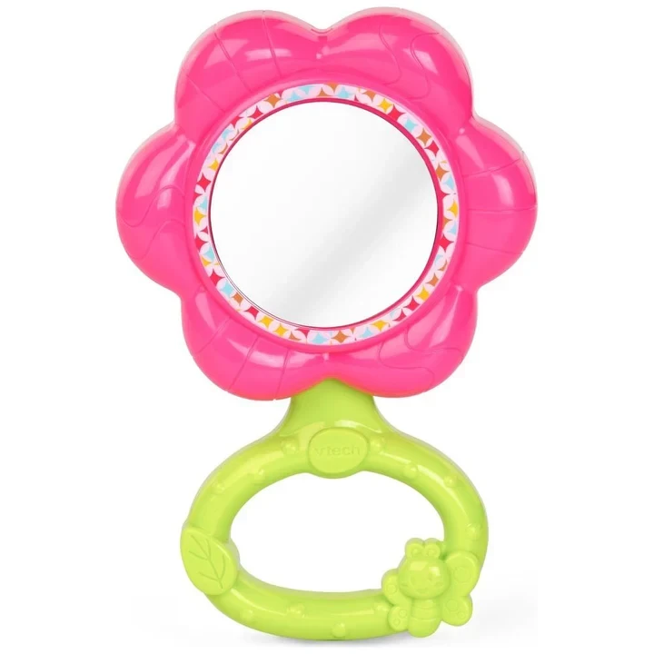 VTech My First Gift Set Baby Gifts and Toys | Including Hippo Animal Plush with Baby Teether, Piano and Rattle, Flower Mirror | 0, 6, 12 Months +