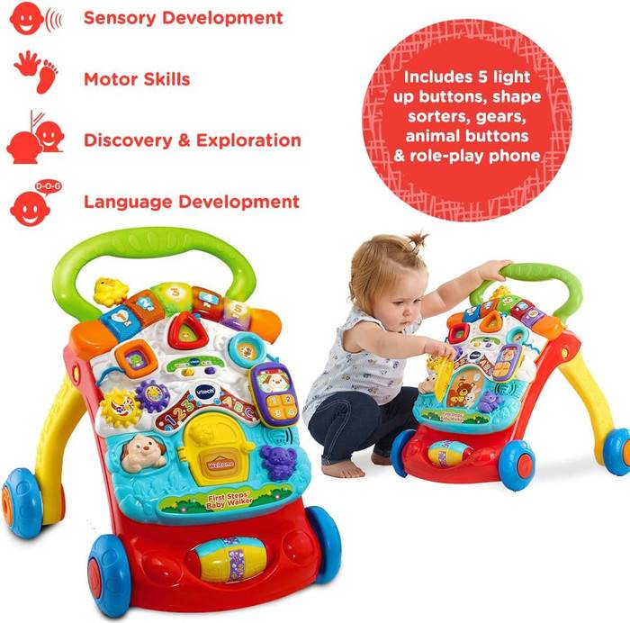 VTech First Steps Baby Walker Interactive Educational Walking Walker