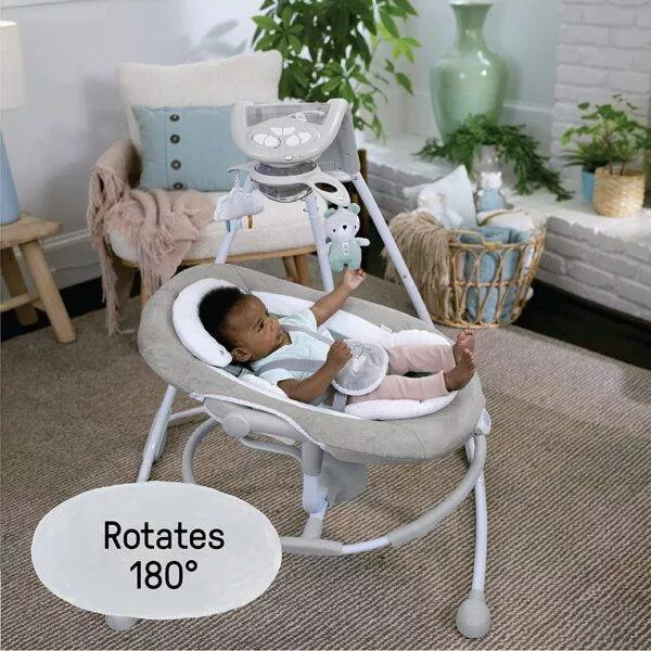 Ingenuity InLighten 2-in-1 Baby Swing & Rocker