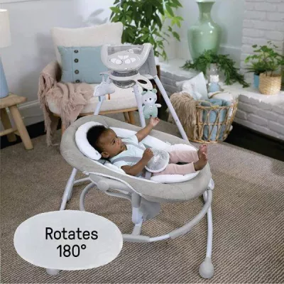 Ingenuity InLighten 2-in-1 Baby Swing & Rocker