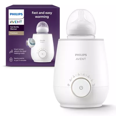 Philips Avent Premium Fast Bottle Warmer, Fast, Safe & Gentle Warming for Milk and Baby Food