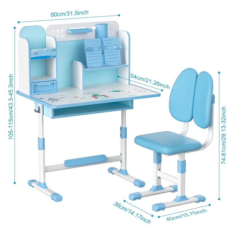 Kids Desk Chair Set