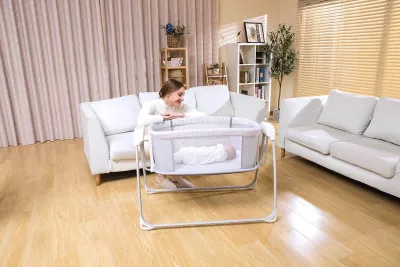 Mastela 3-in-1 Electric Swing Bedside Crib