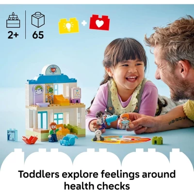 DUPLO FIRST TIME: VISIT WITH THE DOCTOR - 10449,LEGO Logocal thinking Toy, 2 years+, 65Pcs