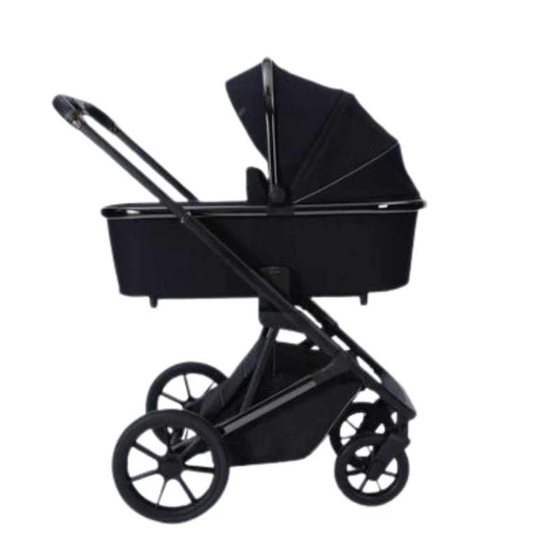 2 in 1 Foldable Burbay E80 Stroller & Bassinet, Travel System with Pushchair, Bassinet, Stroller, Storage Basket, and a Handbag, 0-36 Months