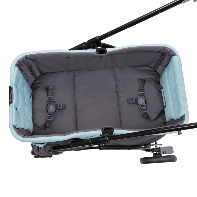 Expedition Double Stroller Wagon | 2-Seater Push & Pull Wagon with Canopy, Large Storage & 3-Point Harness, 6m+